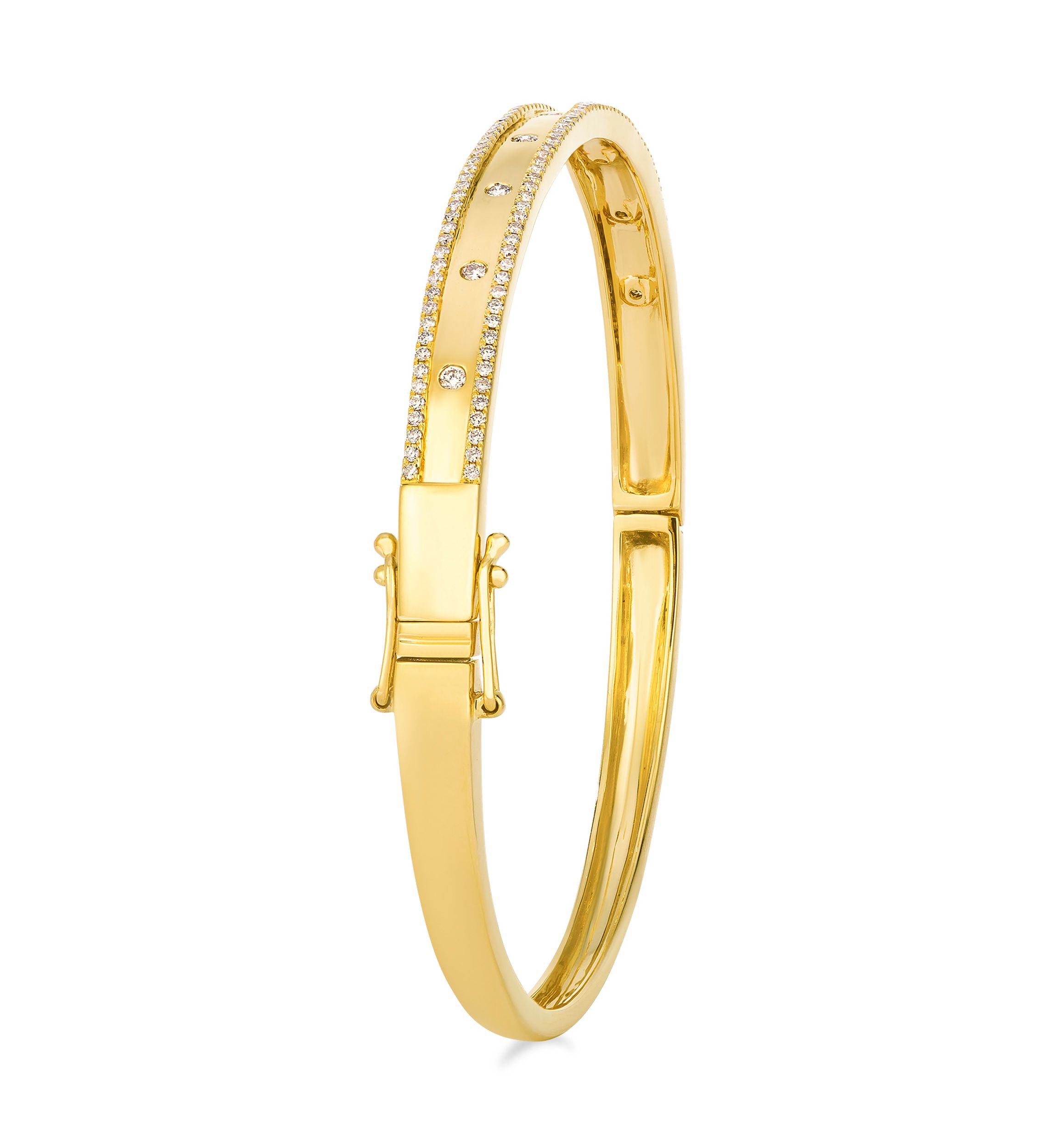 Bangle featuring 3/4 ct. t.w. Nude Diamonds™ set in 14K Honey Gold™