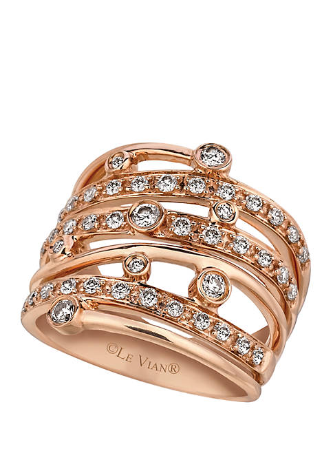 Le Vian® 3/4 ct. t.w. Vanilla Diamonds® Ring in 14k Strawberry Gold® | belk