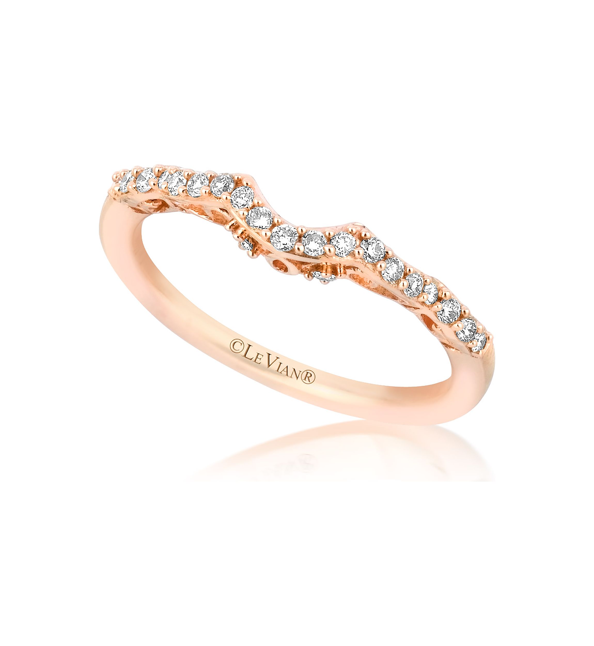 1/5 ct. t.w. Vanilla Diamond® Band in 14K Strawberry Gold® 