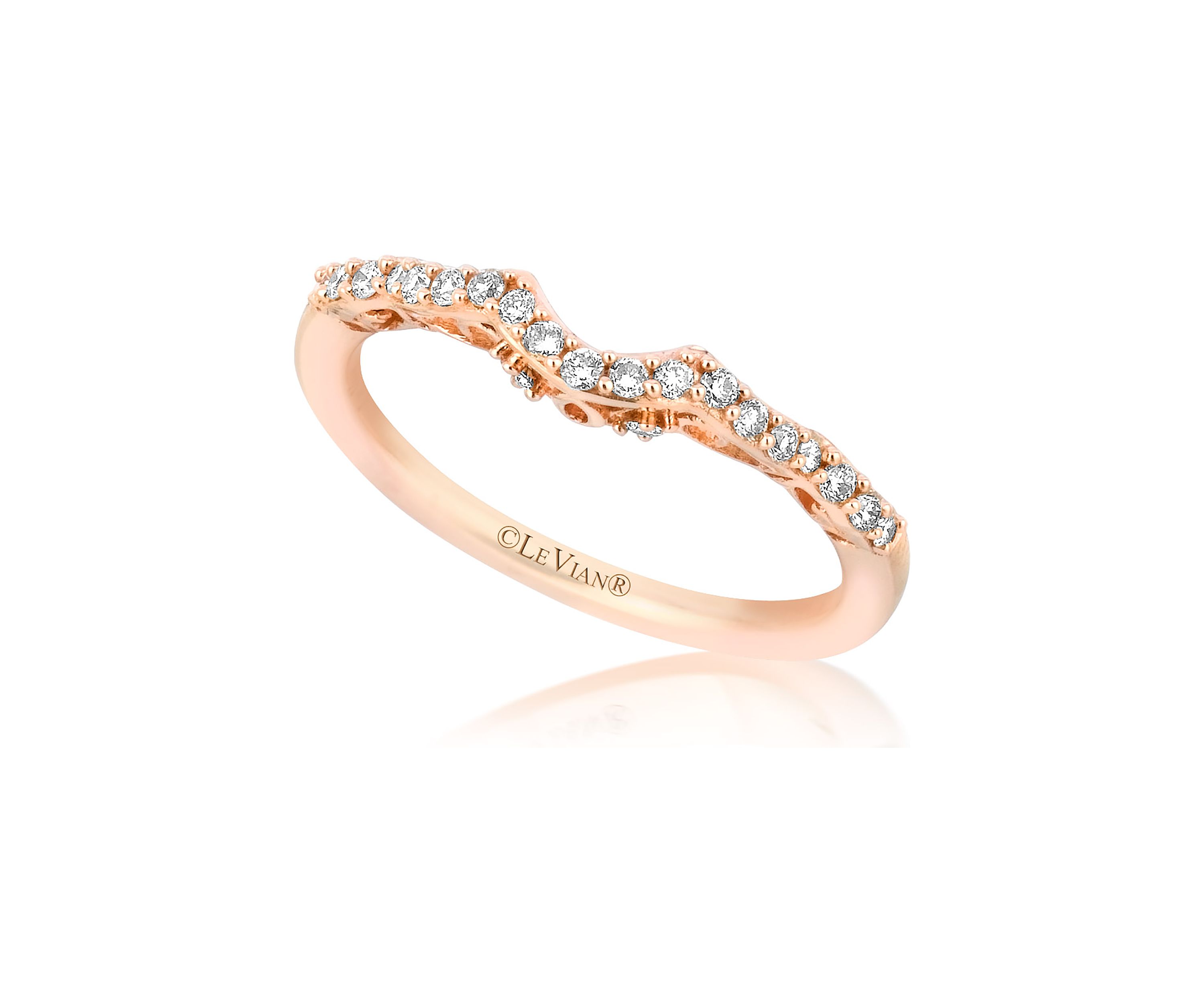 1/5 ct. t.w. Vanilla Diamond® Band in 14K Strawberry Gold® 