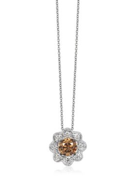 1/2 ct. t.w. Chocolate Diamonds® and 1/8 ct. t.w. Vanilla Diamonds® Necklace in 14k Vanilla Gold®