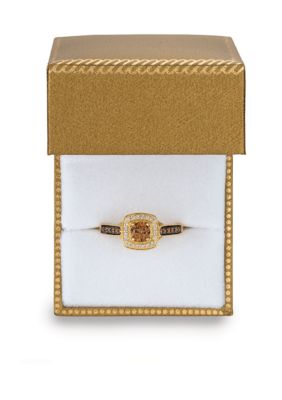 Chocolatier® Chocolate Diamonds® Ring in 14k Honey Gold™