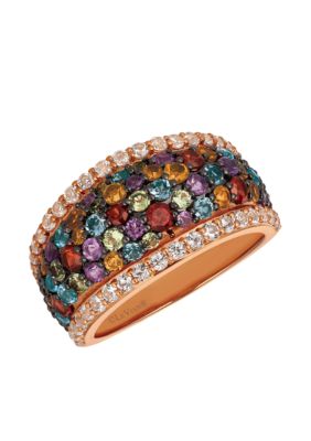 Mixberry Gems Ring in 14k Strawberry Gold