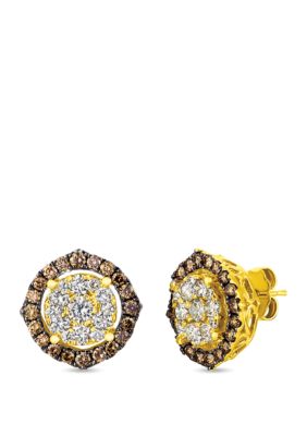 1.98 ct. t.w. Diamond Stud Earrings in 14K Honey Gold™