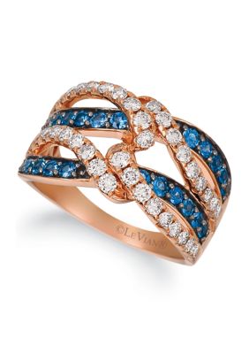 7/8 ct. t.w. Sapphire Ring in 14k Strawberry Gold® 