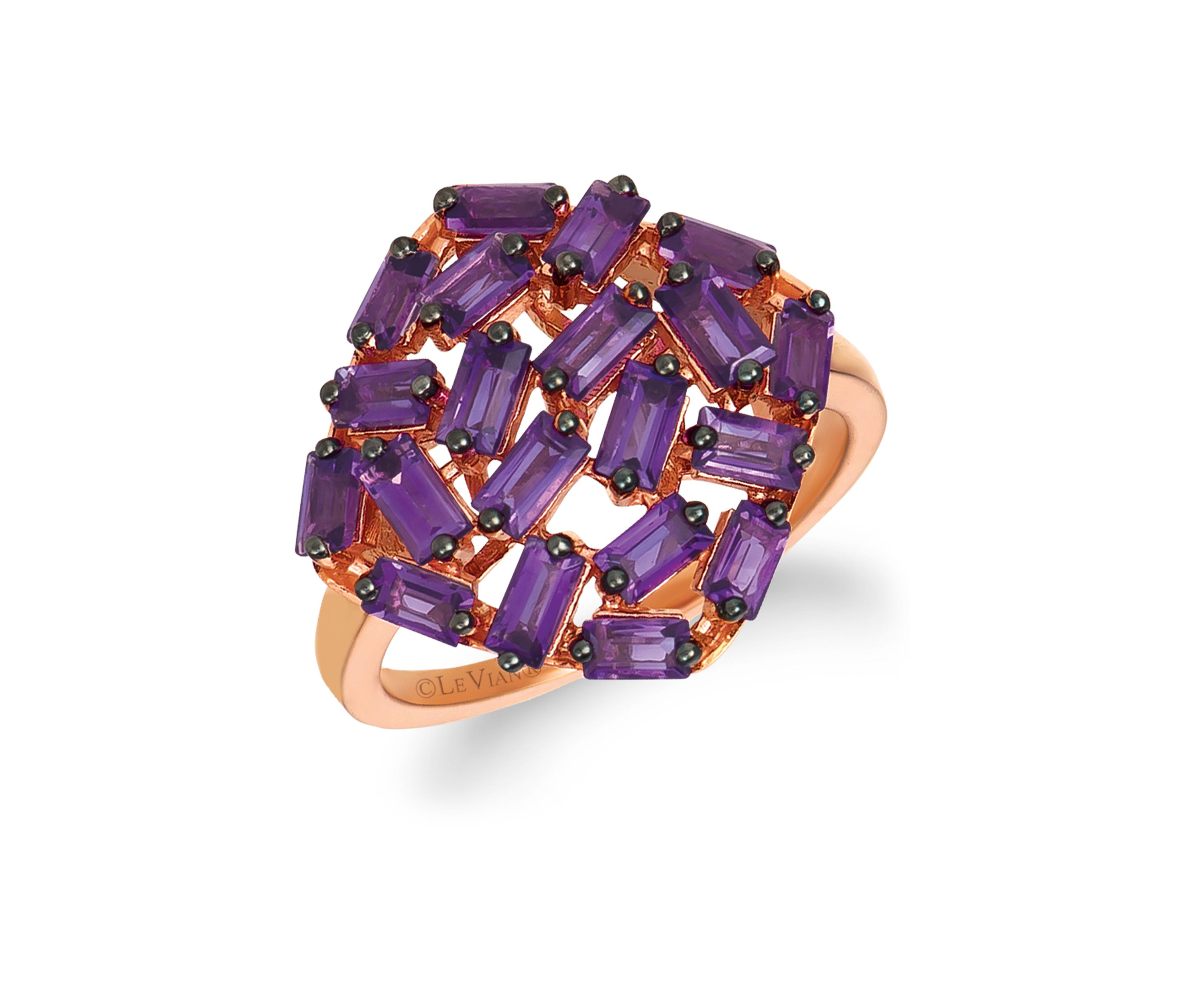 1.67 ct. t.w. Amethyst Ring in 14K Strawberry Gold®