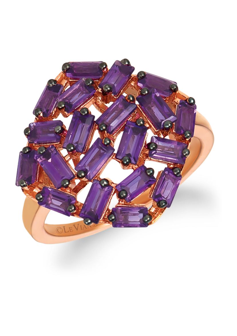 1.67 ct. t.w. Amethyst Ring in 14K Strawberry Gold®