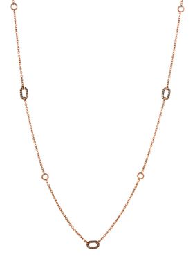 1.25 ct. t.w. Diamond Necklace in 14K Rose Gold 