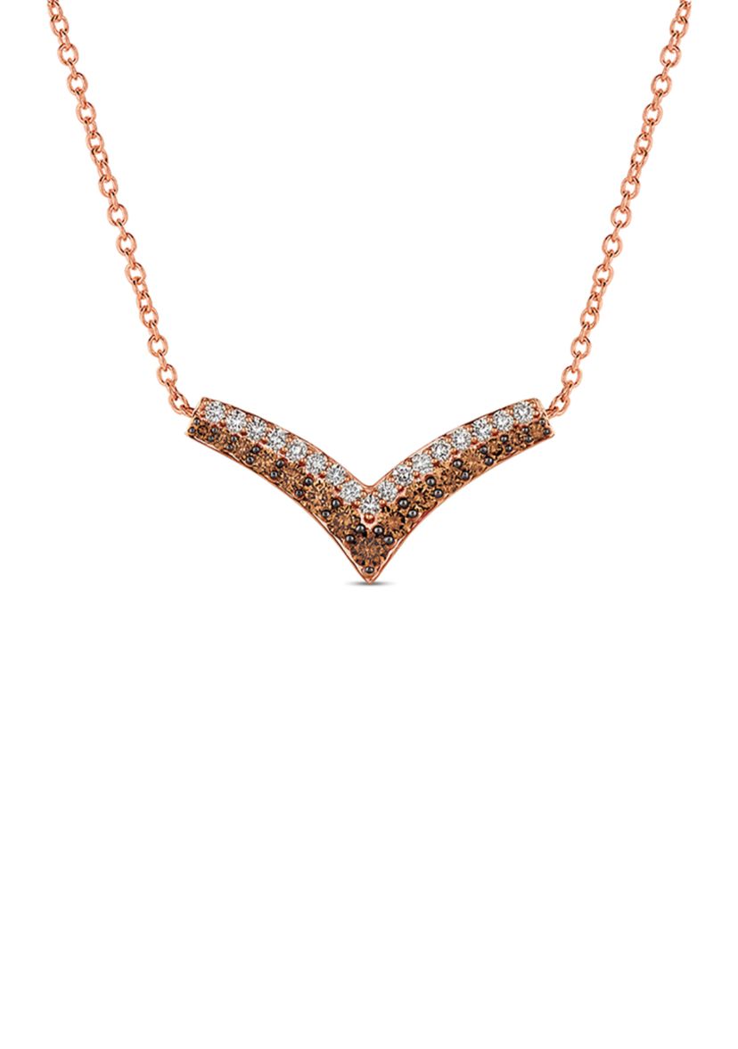 1.1 ct. t.w. Chocolate Diamonds® and 1/10 ct. t.w. Nude Diamonds in 14K Strawberry Gold®