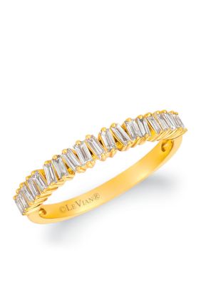 Baguette Frenzy™ 1/3 ct. t.w. Vanilla Diamonds® Ring in 14k Honey Gold™