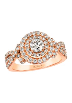  Ring featuring 1.3 ct. t.w. Nude Diamonds™ set in 14K Strawberry Gold®