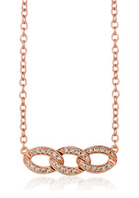 1/4 ct. t.w. Diamond Necklace in 14k Rose Gold