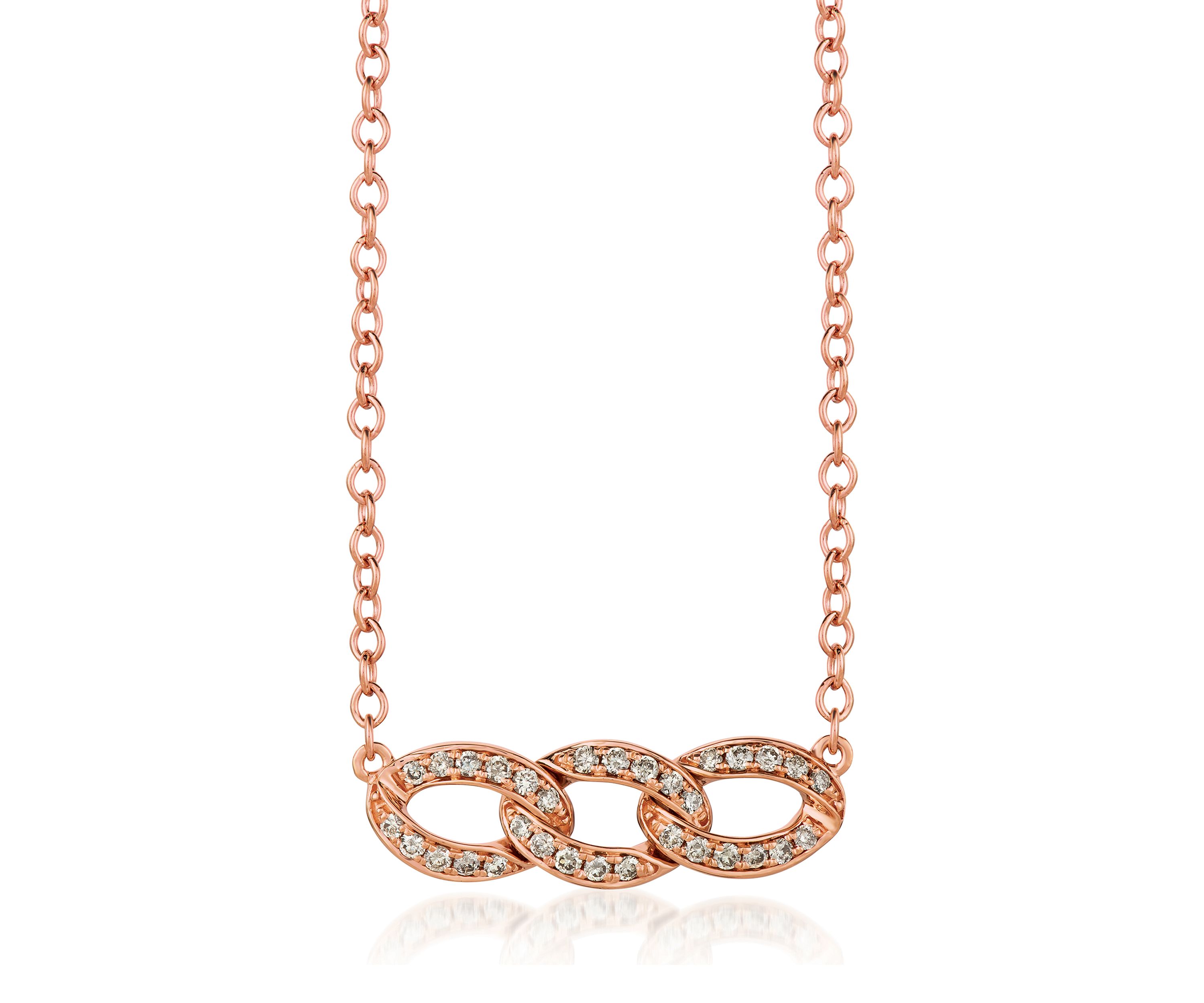 1/4 ct. t.w. Diamond Necklace in 14k Rose Gold