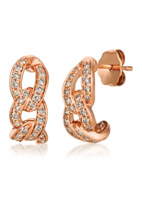 Le Vian 3/8 Ct. T.w. Diamond Earrings In 14K Rose Gold