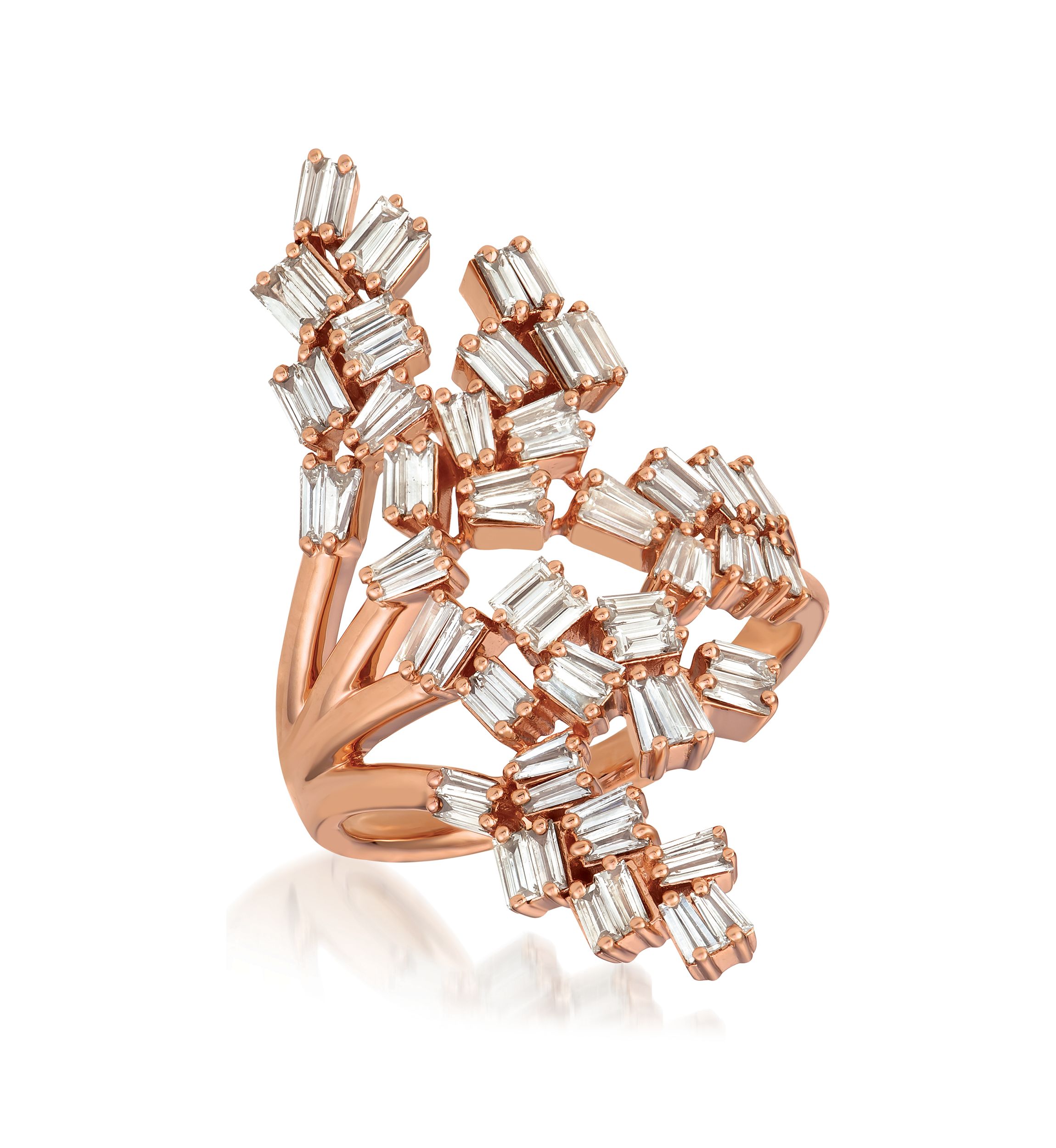Ring featuring 1.33 ct. t.w. Nude Diamonds™ set in 14K Strawberry Gold®