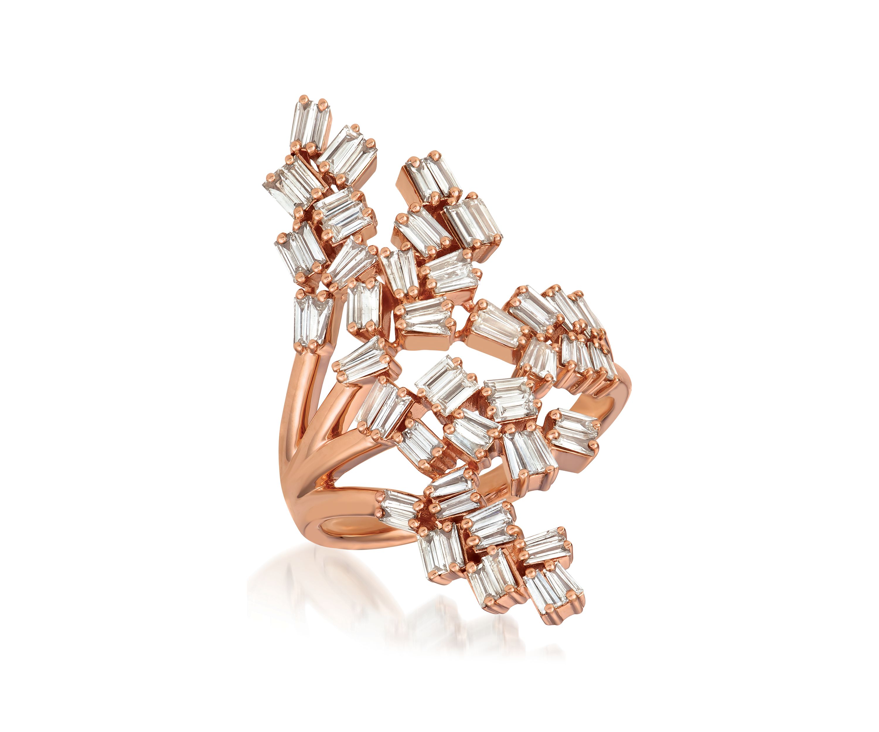 Ring featuring 1.33 ct. t.w. Nude Diamonds™ set in 14K Strawberry Gold®