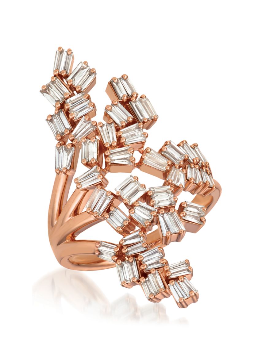 Ring featuring 1.33 ct. t.w. Nude Diamonds™ set in 14K Strawberry Gold®