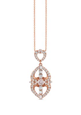 1 ct. t.w. Nude Diamonds™ Pendant Necklace in 14K Strawberry Gold®