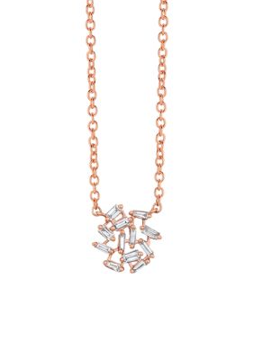 Adjustable Necklace featuring 1/4 ct. t.w. Nude Diamonds™ in 14K Strawberry Gold®