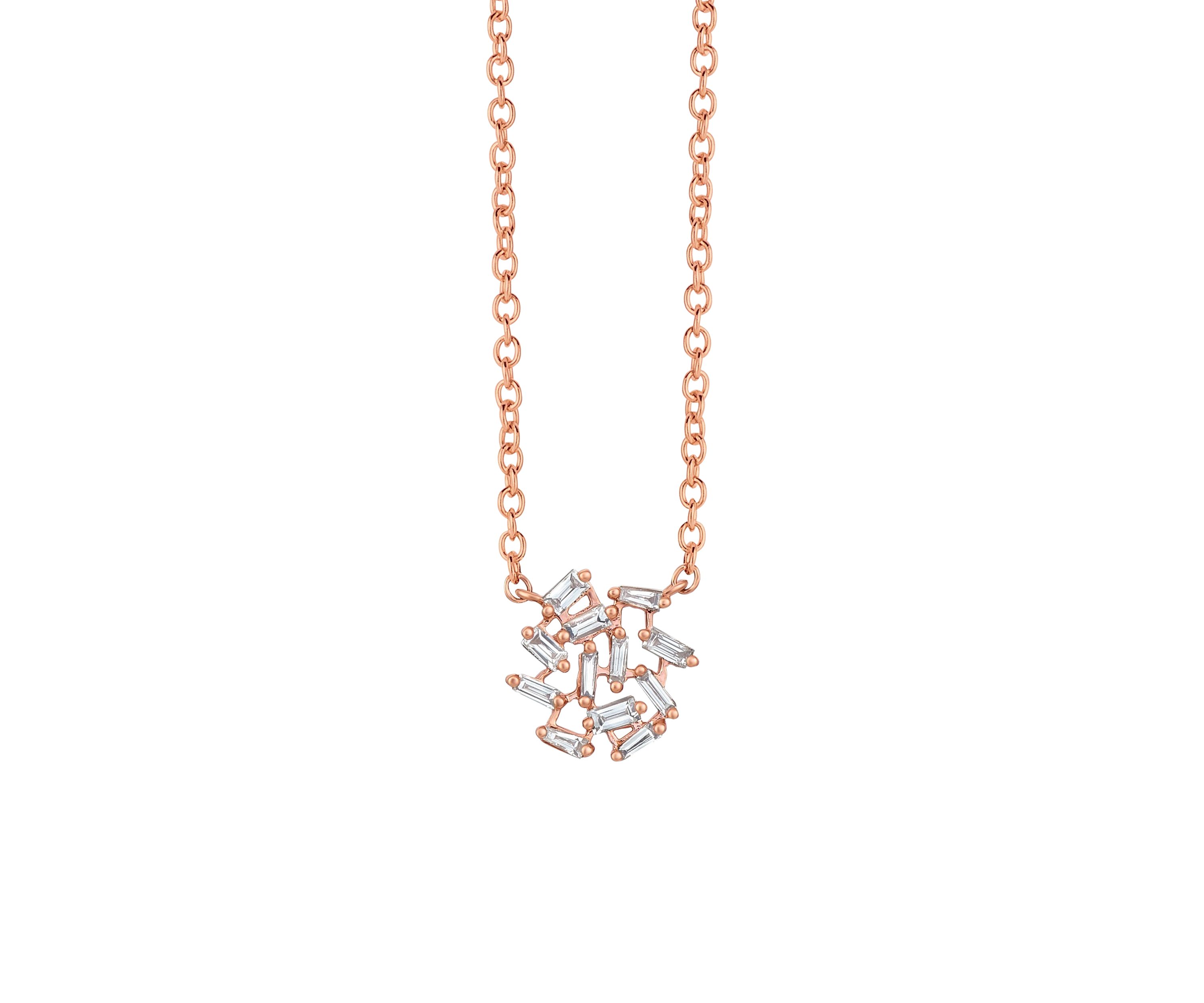 Adjustable Necklace featuring 1/4 ct. t.w. Nude Diamonds™ in 14K Strawberry Gold®