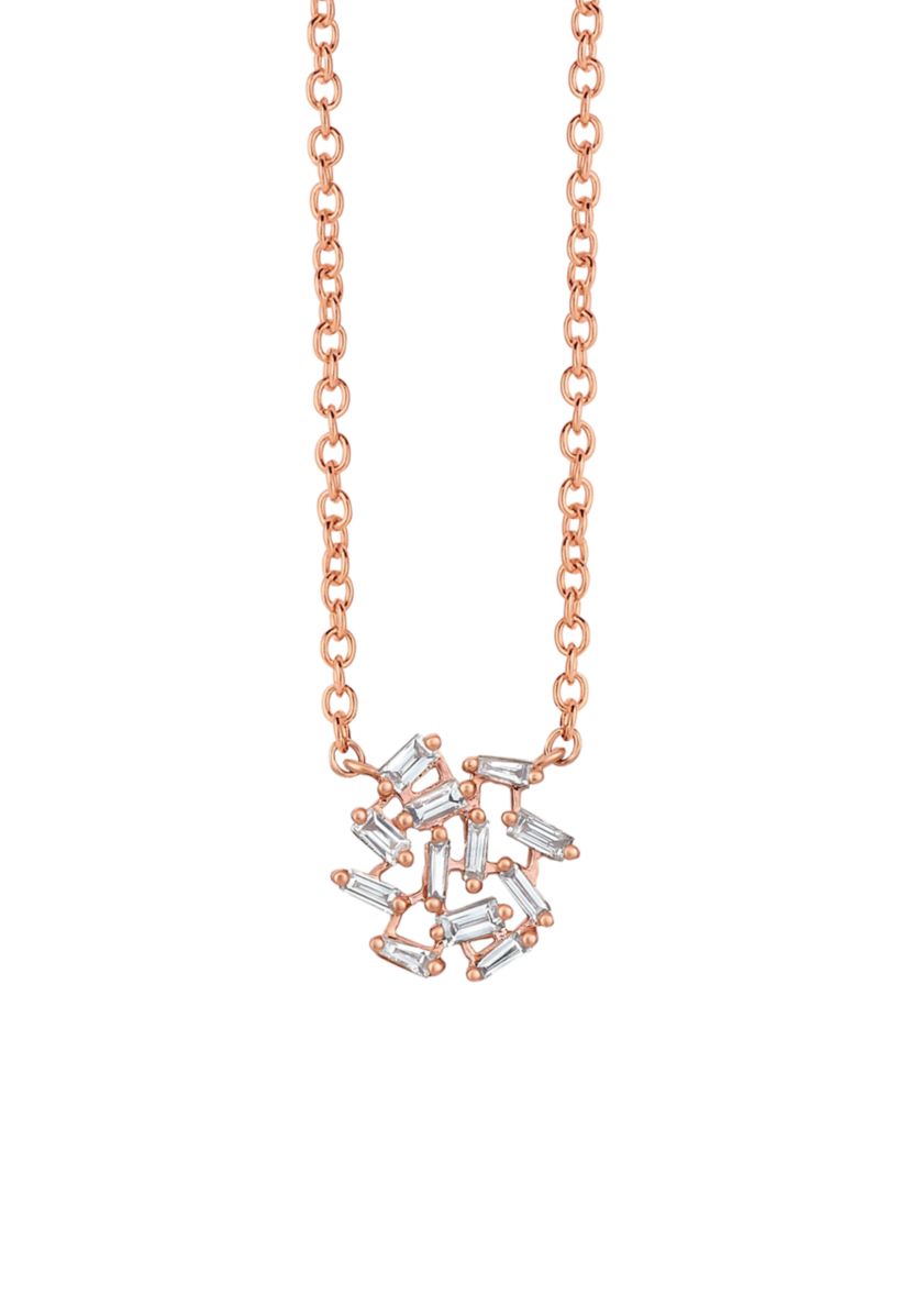 Adjustable Necklace featuring 1/4 ct. t.w. Nude Diamonds™ in 14K Strawberry Gold®
