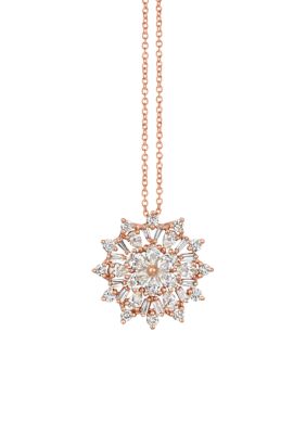 7/8 ct. t.w. Nude Diamonds™ Pendant Necklace in 14K Strawberry Gold®