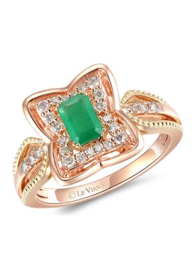 Le Vian 1/3 ct. t.w. Costa Smeralda Emeraldsâ¢, 1/4 ct. t.w. Nude Diamondsâ¢ Ring in 14K Two Tone Gold -  5400455YRMB14A