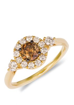  1/2 ct. t.w. Chocolate Diamonds®, 3/8 ct. t.w. Nude Diamonds™ Ring in 14k Honey Gold™