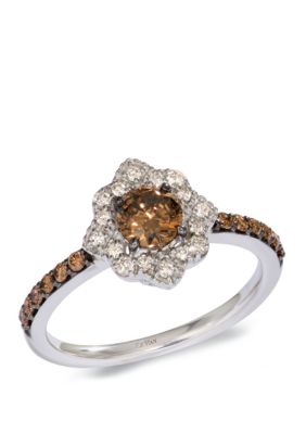 Le Vian 5/8 ct. t.w. Chocolate Diamonds, 1/6 ct. t.w. Nude Diamondsâ¢ Ring in 14k Vanilla Gold, Gold, 7 -  0191247480806