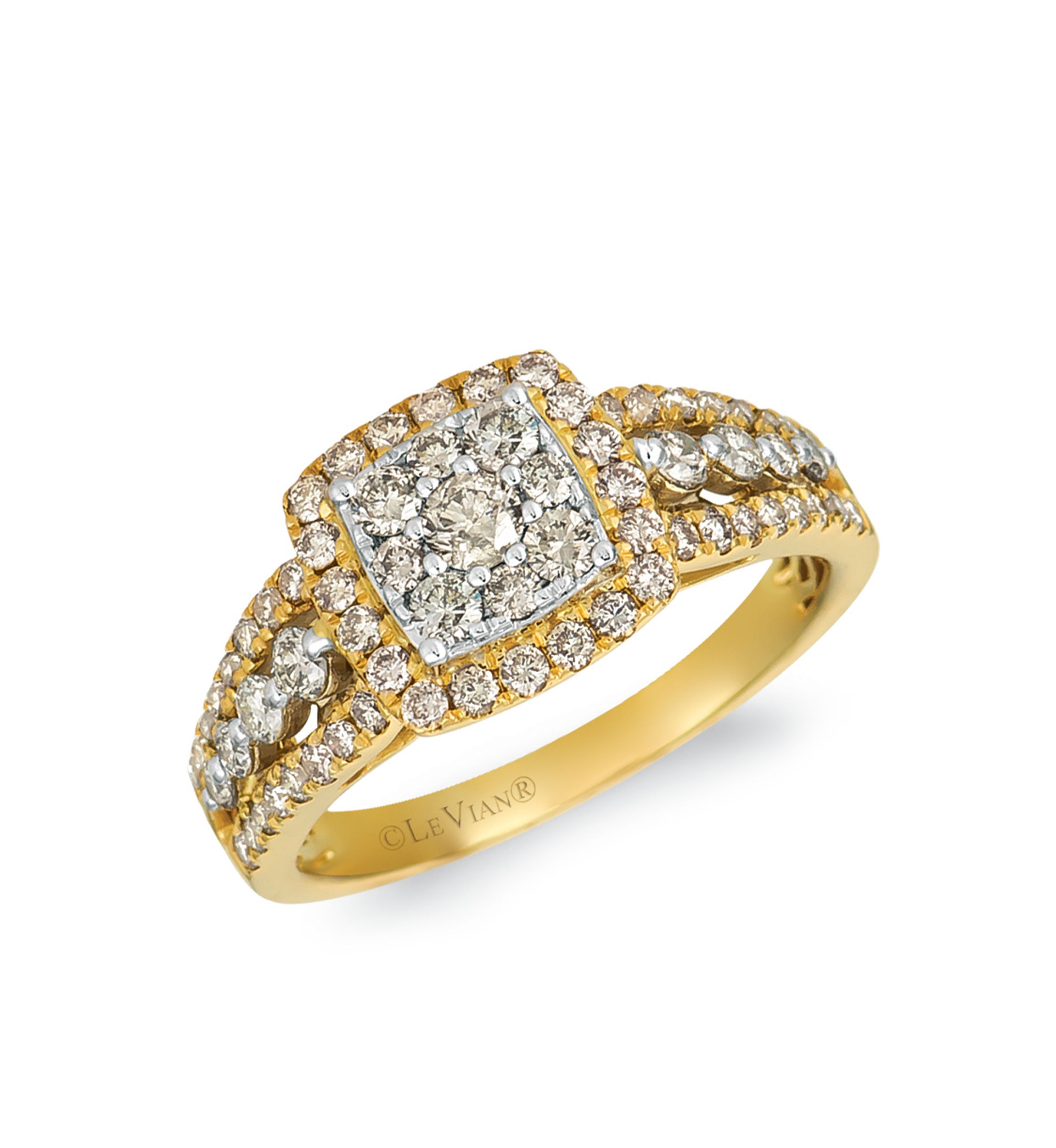 Creme Brulee® 1 ct. t.w. Nude Diamonds™ Ring in 14K Two-Tone Gold