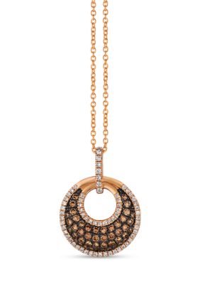 5/8 ct. t.w. Diamond Necklace in 14K Rose Gold 