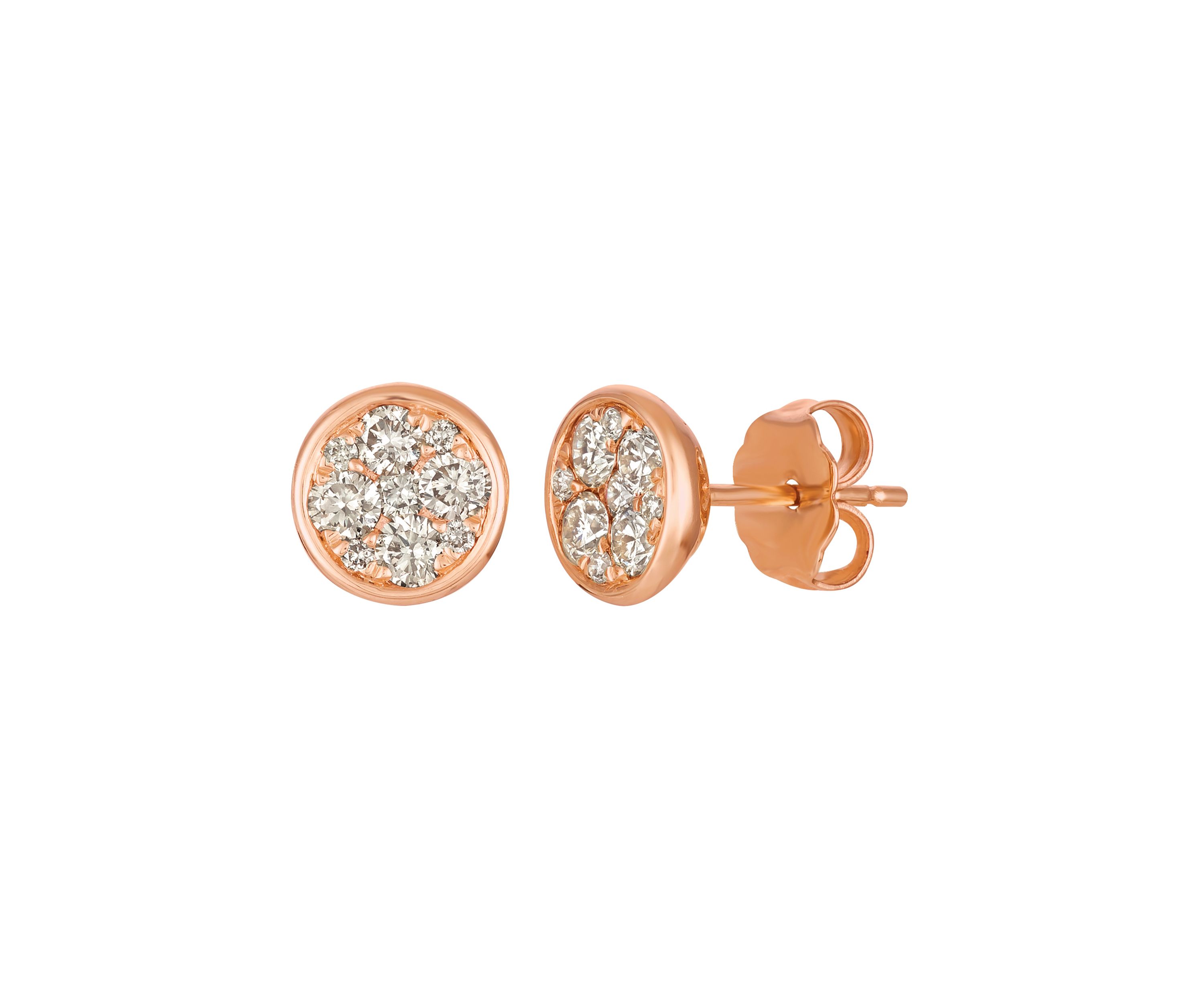 1/2 ct. t.w. Nude Diamonds™ Earrings in 14K Strawberry Gold®