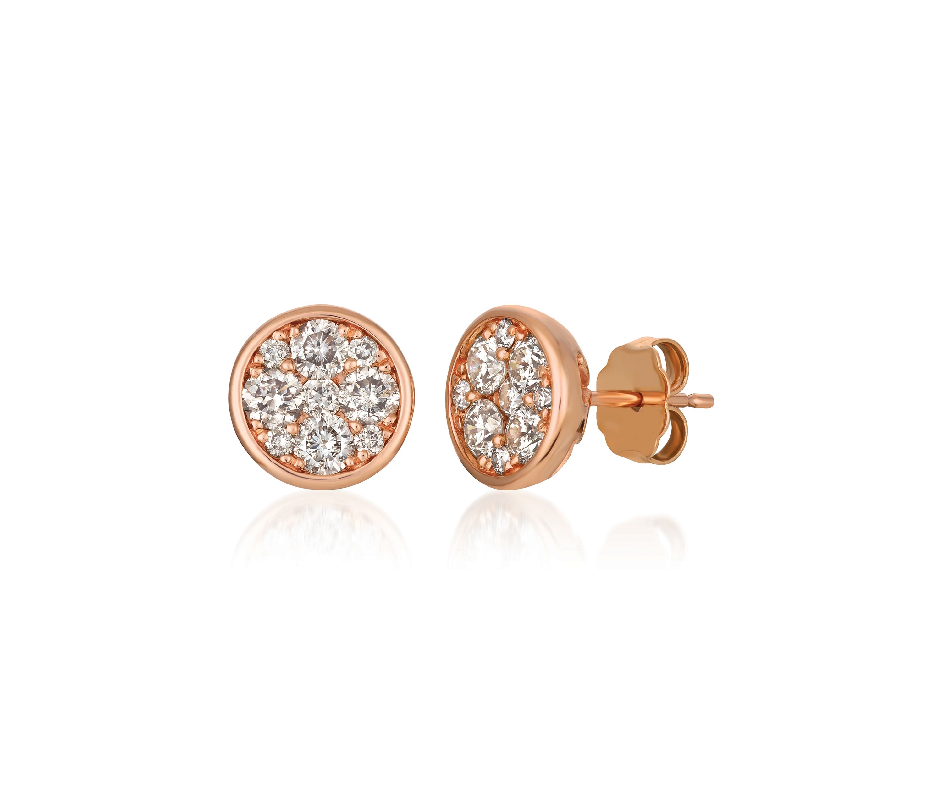 1 ct. t.w. Nude Diamonds™ Earrings in 14K Strawberry Gold®