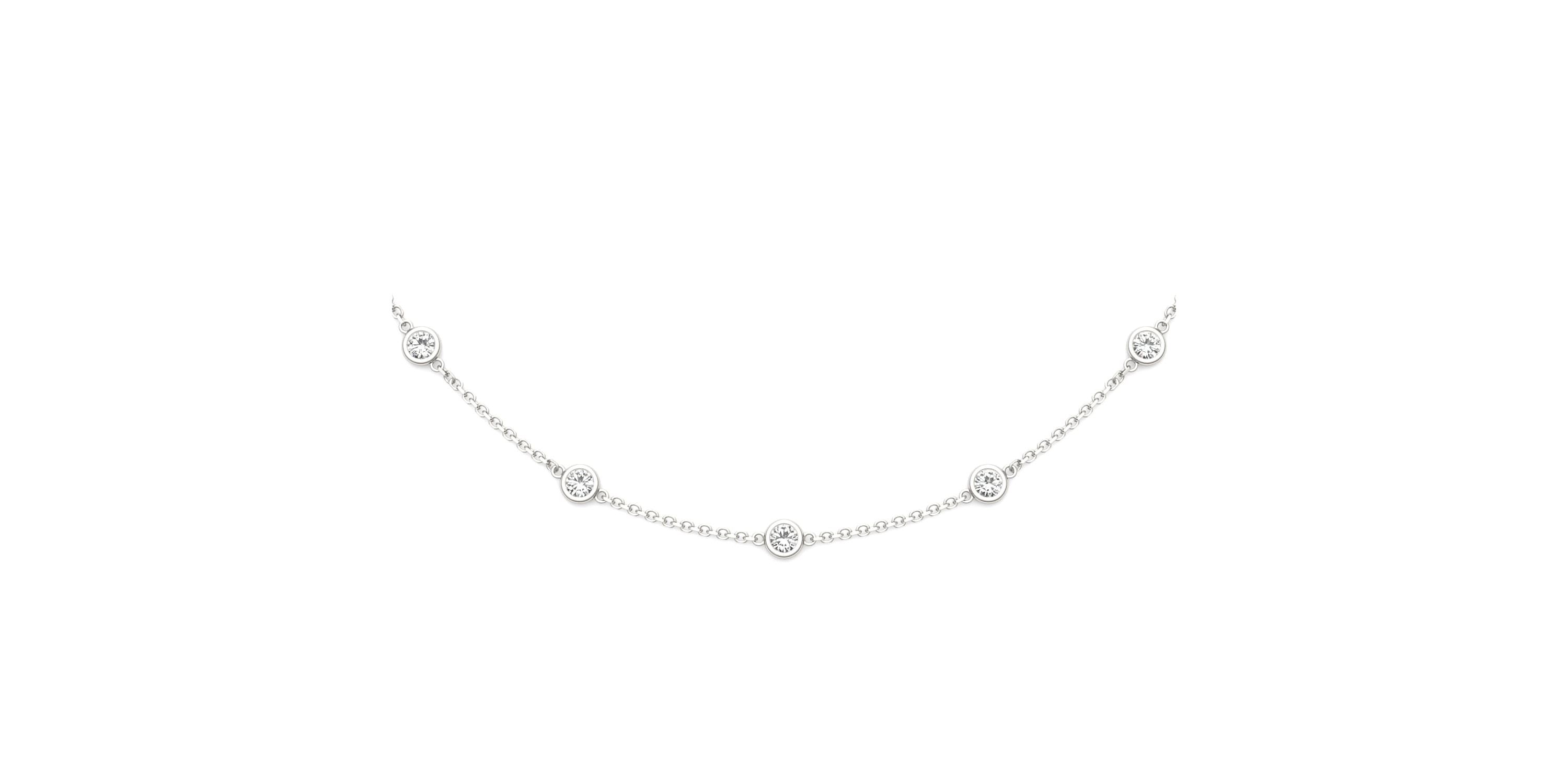 1.5 ct. tw. Lab Created Moissanite Fifteen Stone Station Necklace