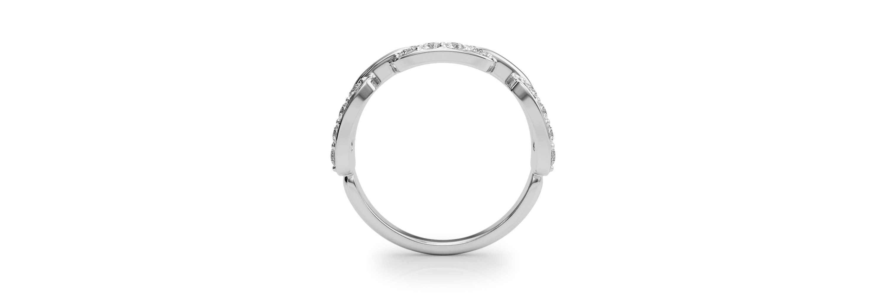 Charles & Colvard 3/4 ct. tw. Lab Created Moissanite Chain Link Band in Sterling Silver