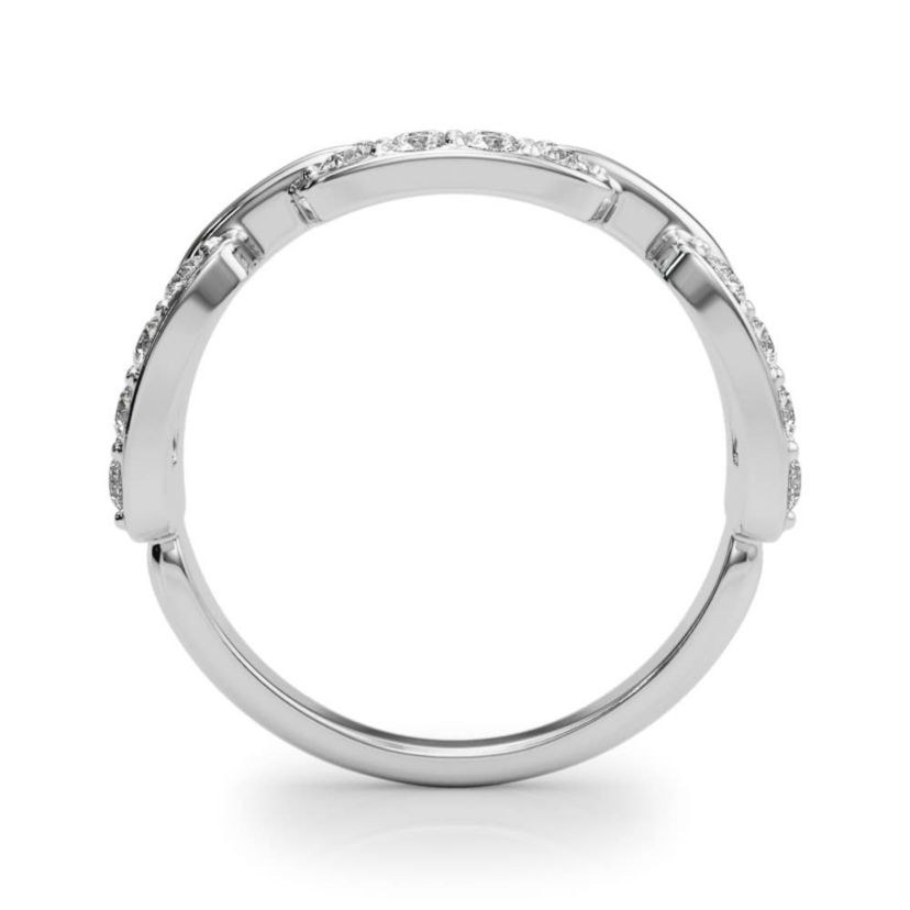 Charles & Colvard 3/4 ct. tw. Lab Created Moissanite Chain Link Band in Sterling Silver