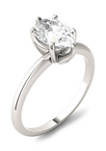 1.5 ct. t.w. Moissanite Pear Solitaire Ring in 14K White Gold