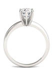 1.5 ct. t.w. Moissanite Pear Solitaire Ring in 14K White Gold