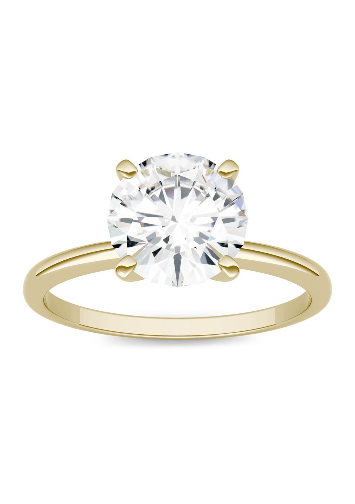 1.9 ct. t.w. Moissanite Solitaire Ring in 14K Yellow Gold