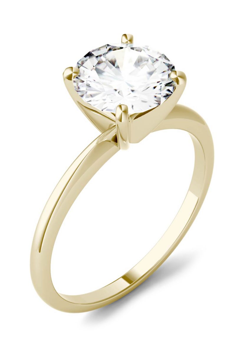 1.9 ct. t.w. Moissanite Solitaire Ring in 14K Yellow Gold