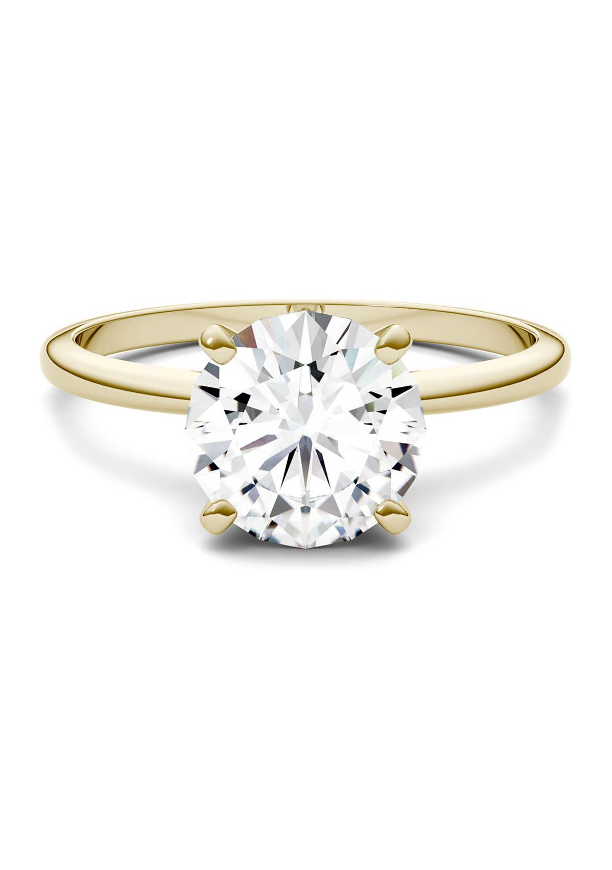 1.9 ct. t.w. Moissanite Solitaire Ring in 14K Yellow Gold