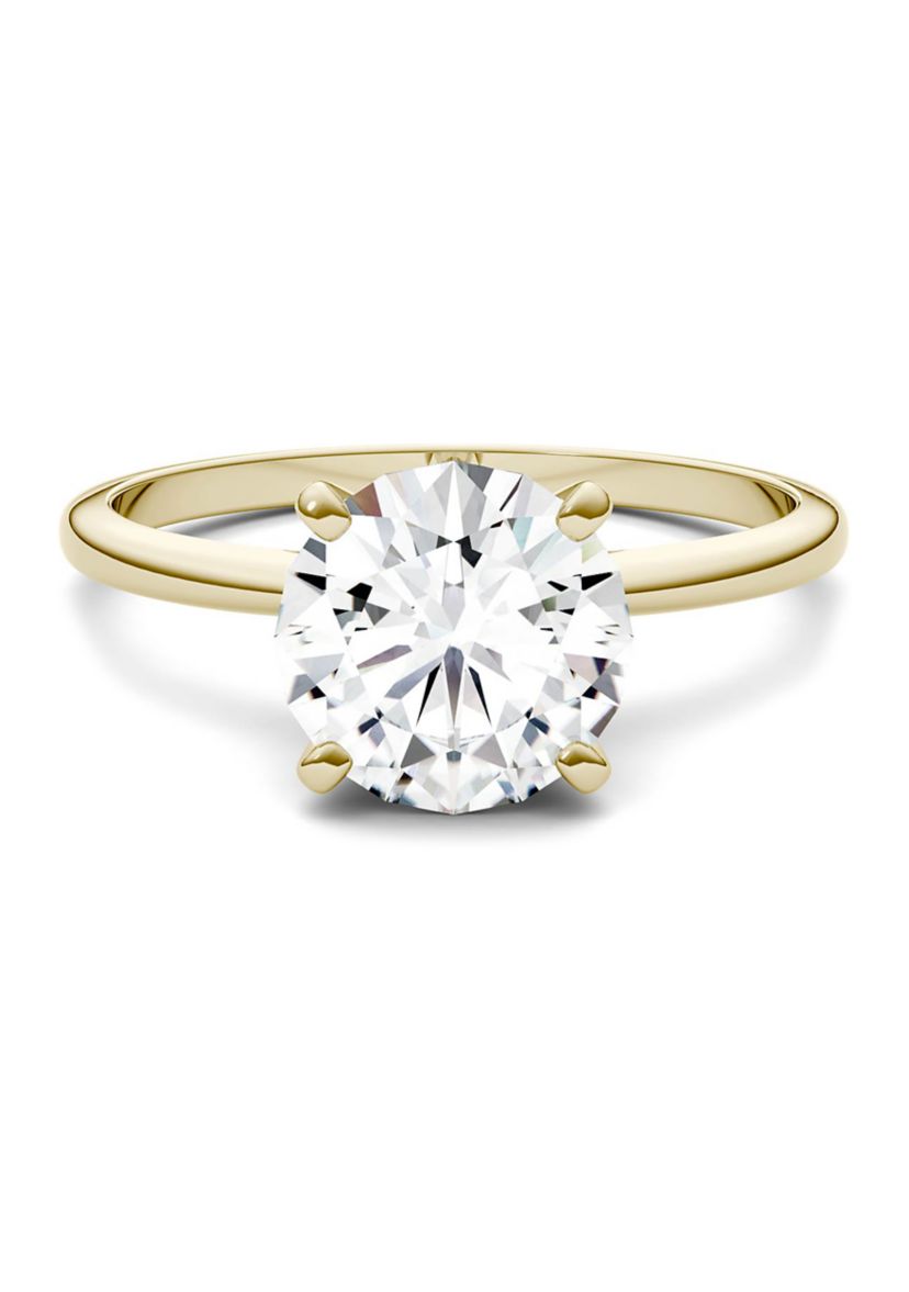 1.9 ct. t.w. Moissanite Solitaire Ring in 14K Yellow Gold