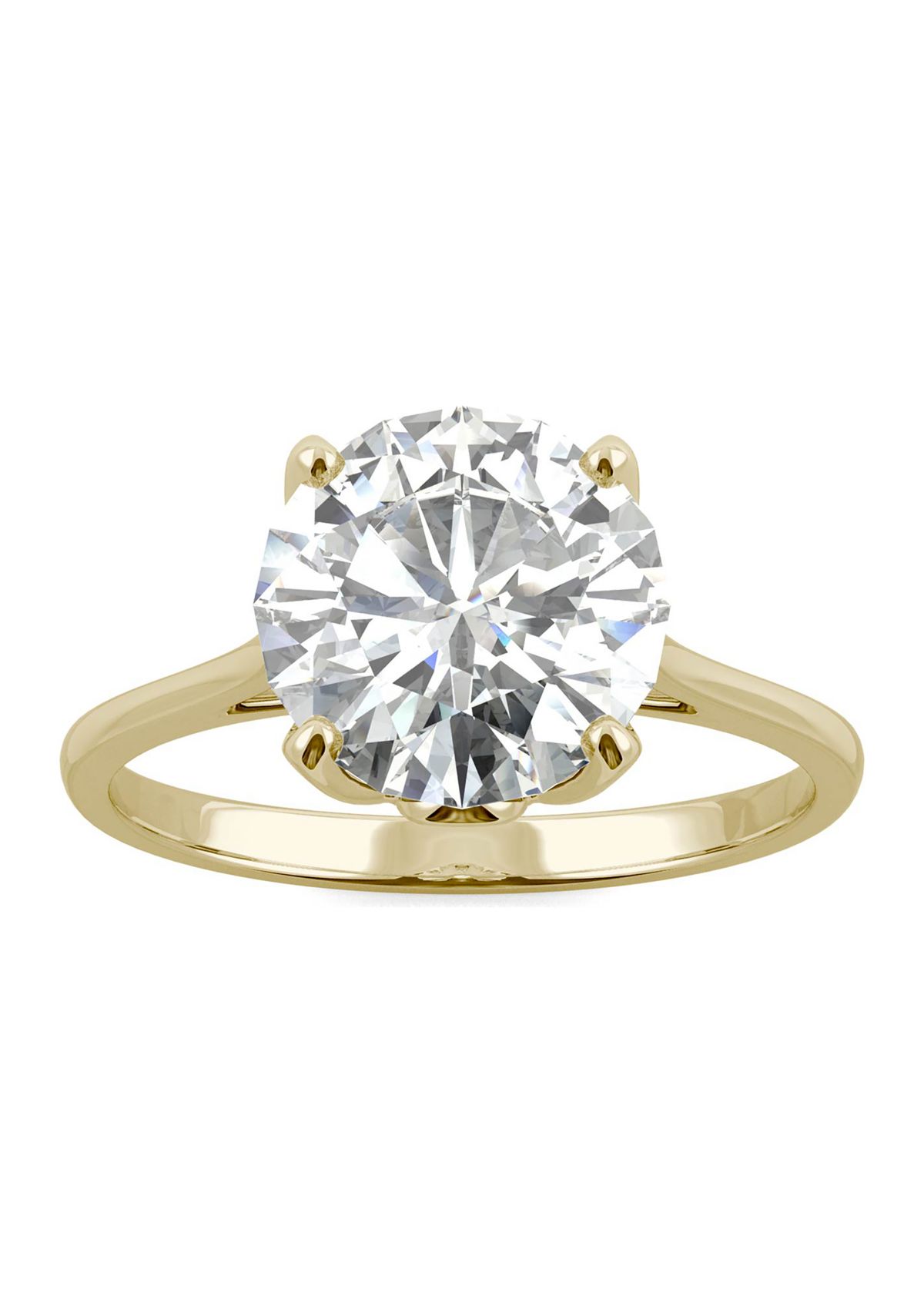 2.7 ct. t.w. Moissanite Solitaire Ring in 14K Yellow Gold