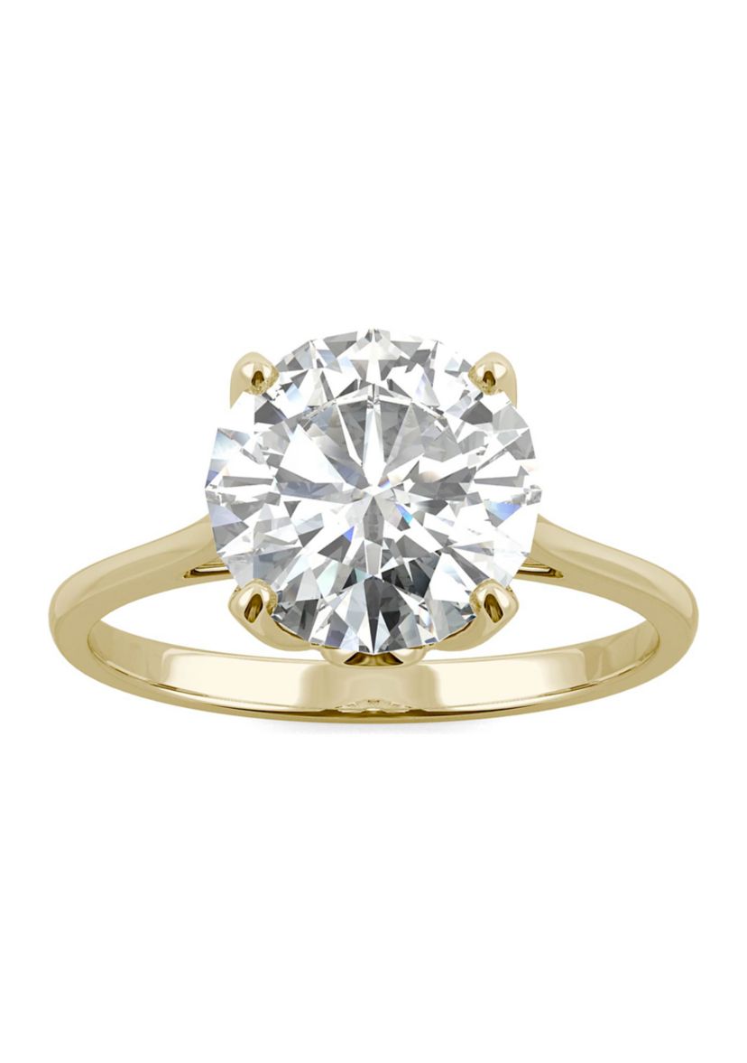 2.7 ct. t.w. Moissanite Solitaire Ring in 14K Yellow Gold