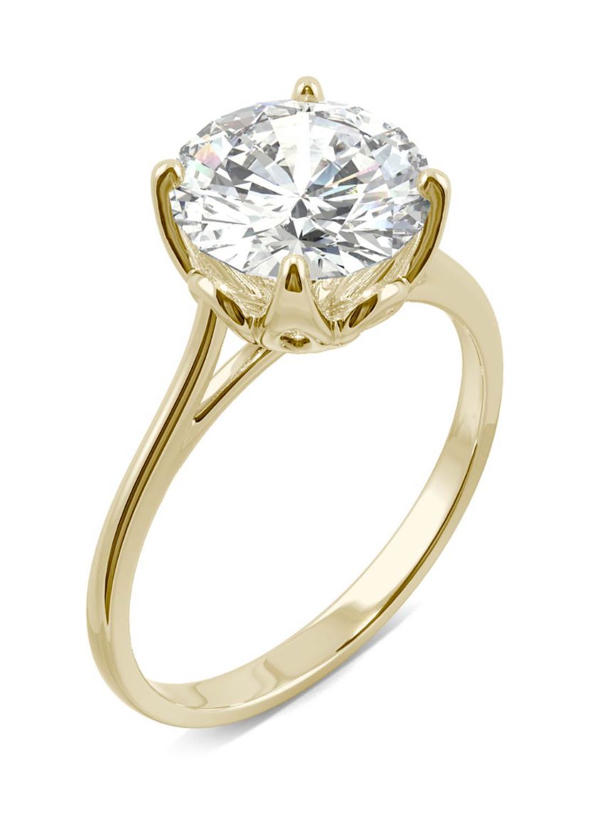 2.7 ct. t.w. Moissanite Solitaire Ring in 14K Yellow Gold
