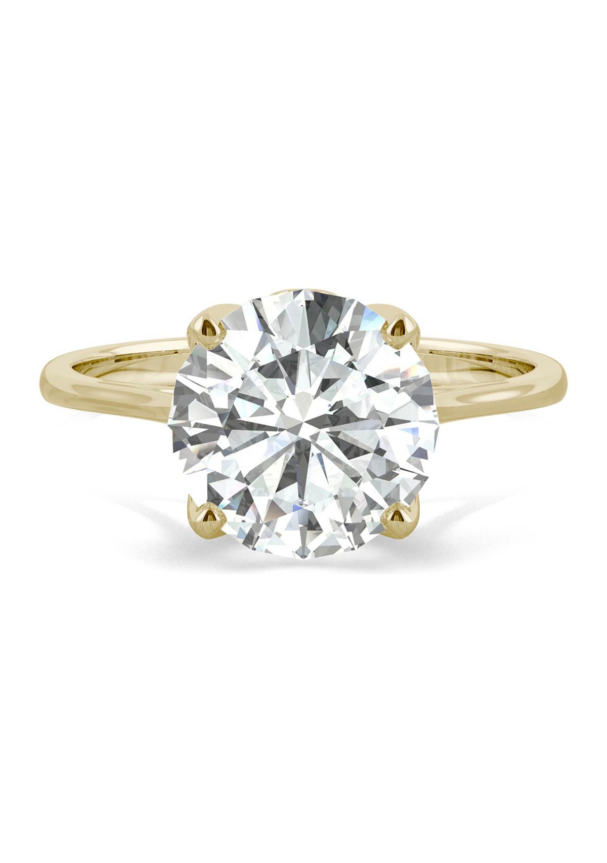 2.7 ct. t.w. Moissanite Solitaire Ring in 14K Yellow Gold