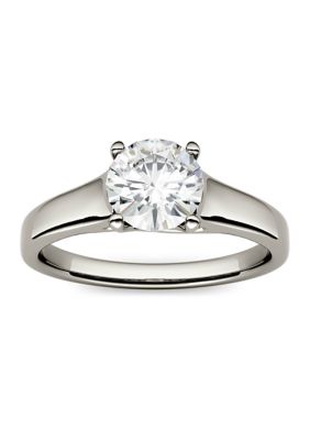 Charles & Colvard 1 Ct. T.w. Moissanite Solitaire Ring In 14K White Gold
