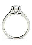 1 ct. t.w. Moissanite Solitaire Ring in 14K White Gold