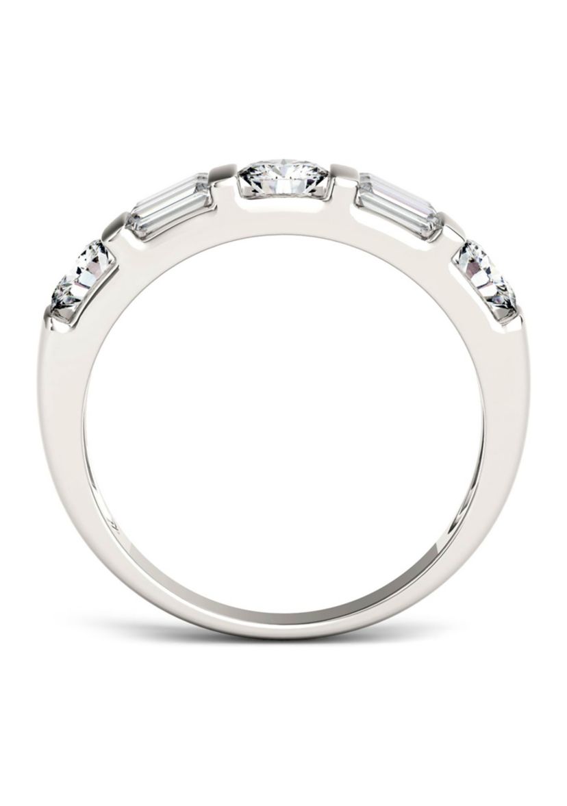 1.15 ct. t.w. Moissanite Baguette Stackable Band in 14K White Gold