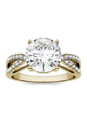 Charles & Colvard 2.92 Ct. T.w. Moissanite Engagement Ring In 14K Yellow Gold